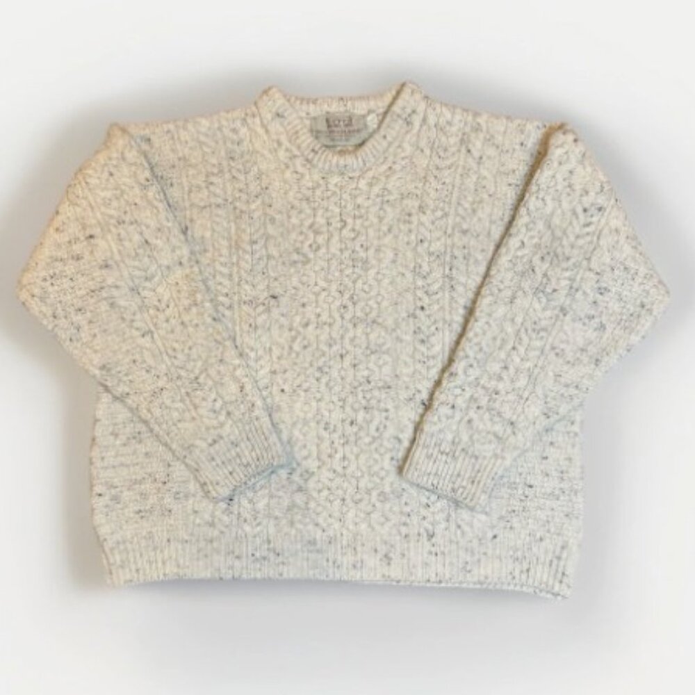 Cozy White Cable Knit Sweater